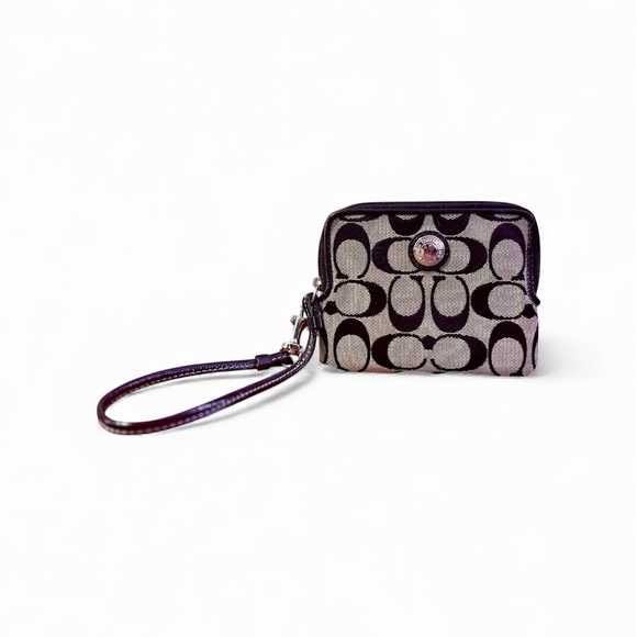 COACH Black and White Signature Wrislet - Picture 1 of 8